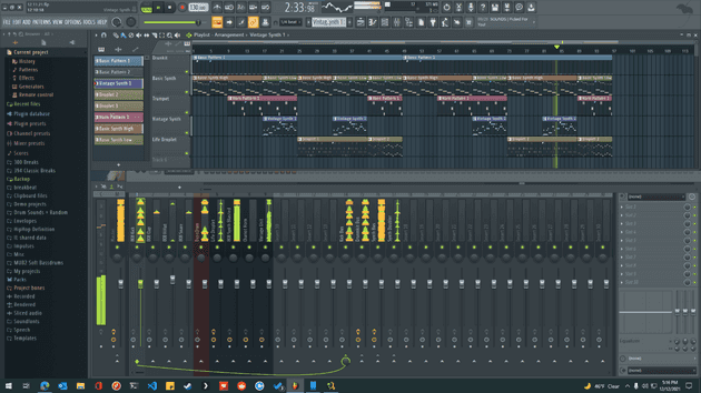 Screenshot of FL Studio